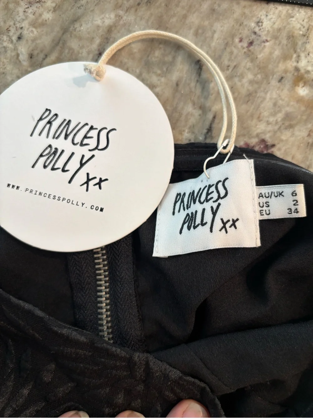 Princess Polly Black Floral Strapless Cutout Mini Dress